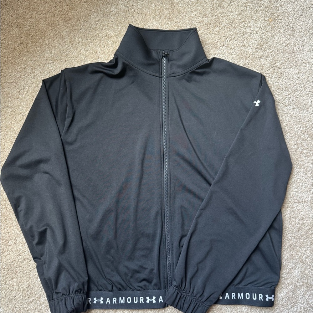 Under Armour Black Performance Jacket with High Collar